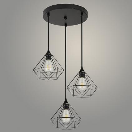 Подвес 74551/3HQ BK черный 3х40W E27 d450 h800, 24